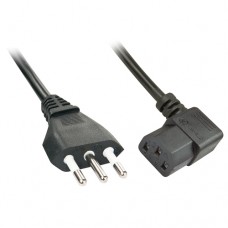 Lindy 2m IT to C13 Angled Mains (30346) Lindy 2m IT to C13 Angled Mains (30346)