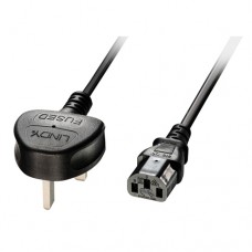 Lindy 5M Uk 3 Pin To C13 Mains Cable (30435) Lindy 5M Uk 3 Pin To C13 Mains Cable (30435)