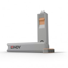 Lindy Port blocker key Grey, Orange (40428) Lindy Port blocker key Grey, Orange (40428)