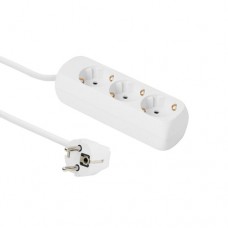 MicroConnect 3-way Schuko Socket 1.8M White (GRU003W) MicroConnect 3-way Schuko Socket 1.8M White (GRU003W)