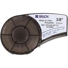 Brady Polyester tape for M211 M210  (M21-375-430-WT-CL)