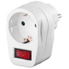 MicroConnect Safety socket adapter, white (GRUTIMER2) MicroConnect Safety socket adapter, white (GRUTIMER2)