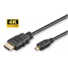 MicroConnect 4K HDMI A-D cable, 2m (HDM19192V2.0D) MicroConnect 4K HDMI A-D cable, 2m (HDM19192V2.0D)