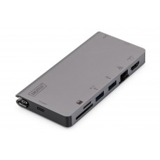Digitus USB-C Multiport Travel Dock, (DA-70877) Digitus USB-C Multiport Travel Dock, (DA-70877)