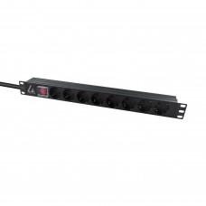 Lanview 19" rack mount power strip, (LVR-2MSCH-SCH-C13-8) Lanview 19" rack mount power strip, (LVR-2MSCH-SCH-C13-8)