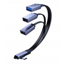 MicroConnect USB-C Angled splitter cable (MC-USBCANG-USBA3WAY) MicroConnect USB-C Angled splitter cable (MC-USBCANG-USBA3WAY)