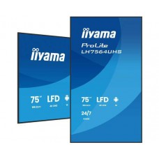 iiyama 75" LFD, 3840x2160, Portrait, (LH7564UHS-B1AG) iiyama 75" LFD, 3840x2160, Portrait, (LH7564UHS-B1AG)