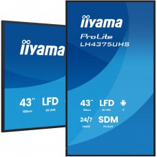 iiyama 43" 3840x2160, UHD IPS panel, (LH4375UHS-B2AG) iiyama 43" 3840x2160, UHD IPS panel, (LH4375UHS-B2AG)