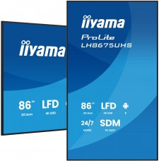 iiyama 86" 3840x2160, UHD IPS panel, (LH8675UHS-B2AG) iiyama 86" 3840x2160, UHD IPS panel, (LH8675UHS-B2AG)