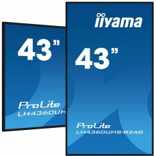 iiyama 43" 3840x2160, UHD VA panel, (LH4360UHS-B2AG) iiyama 43" 3840x2160, UHD VA panel, (LH4360UHS-B2AG)