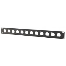 Lanview 1U rack panel with 12 holes (LVR1U-12D-BL) Lanview 1U rack panel with 12 holes (LVR1U-12D-BL)