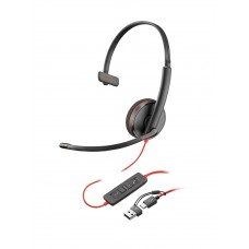 Poly Blackwire 3210 Monaural USB-C (80S09A6) Poly Blackwire 3210 Monaural USB-C (80S09A6)